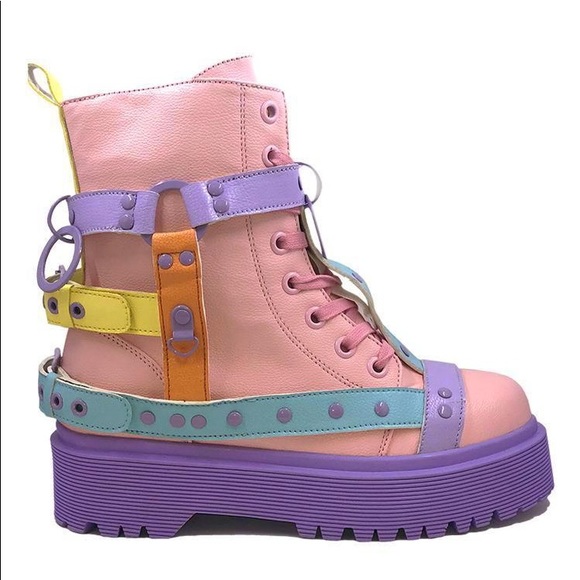 x Disorder Bondage Pastel Platform Boots Strange Cvlt YRU Y.R.U x Disorder Bondage Pastel Platform Boots Strange Cvlt YRU Y.R.U